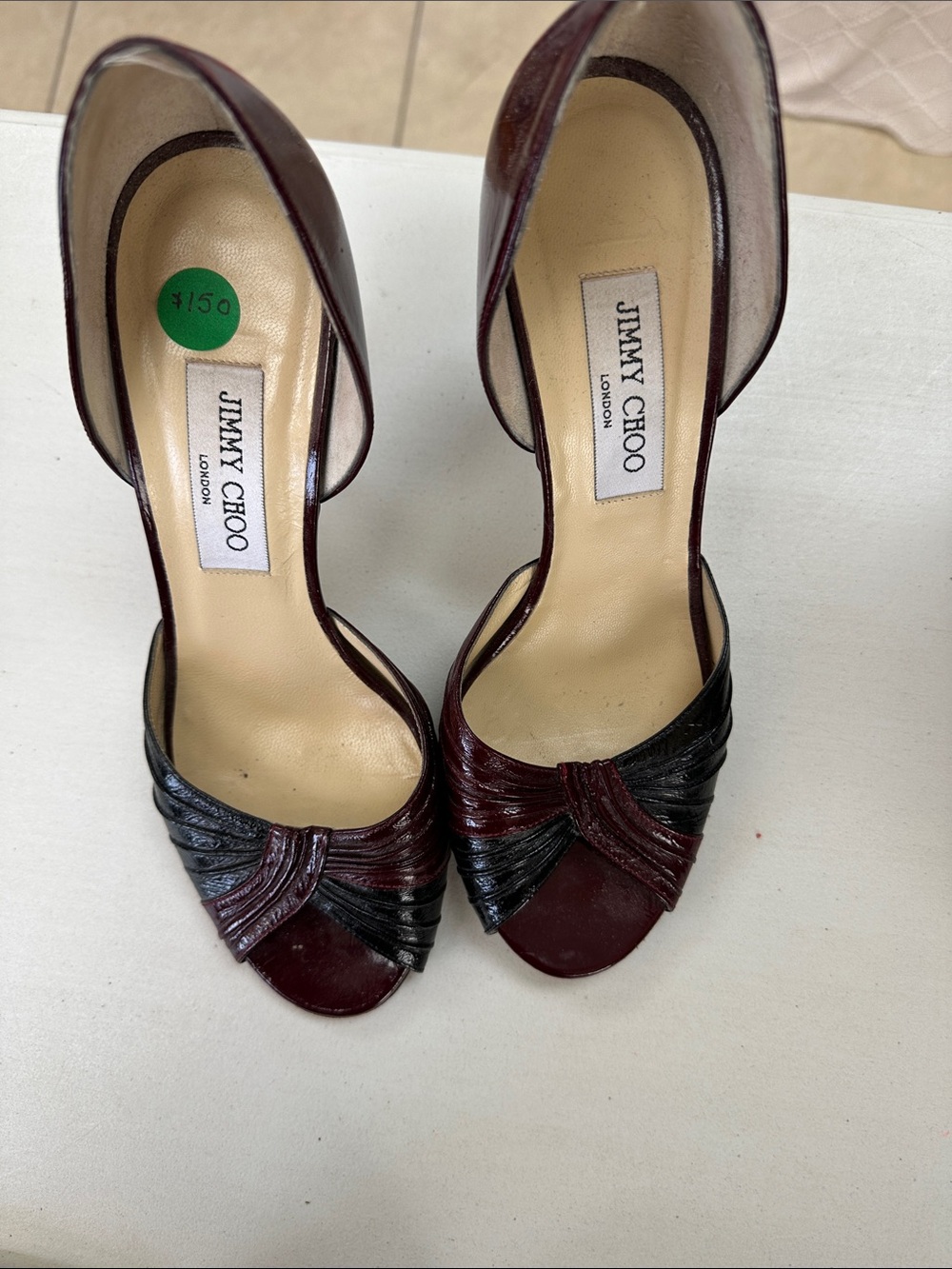 Jimmy Choo Peep Toe heel